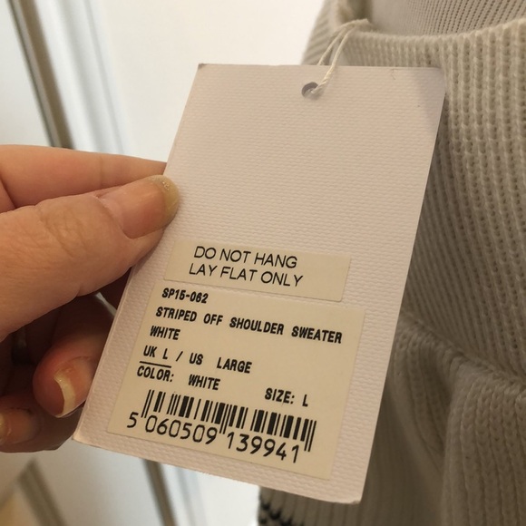 SELF-PORTRAIT off shoulder sweater - Picture 10 of 16